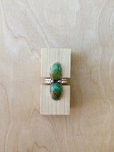 Load image into Gallery viewer, SZ // 8.25 Double Stone Turquoise Ring
